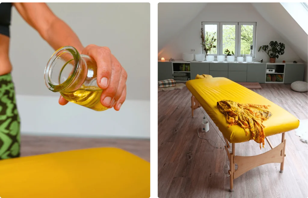 Bildercollage Massage